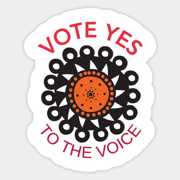 Vote Yes To The Voice Indigenous Voice To Parliament Sticker by 3dozecreations